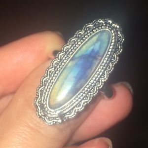 aquamarine stone ring